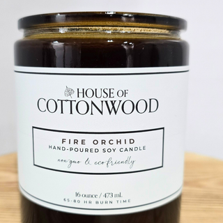 FIRE ORCHID HAND POURED SOY CANDLE 16oz