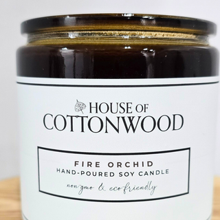 FIRE ORCHID HAND POURED SOY CANDLE 8oz
