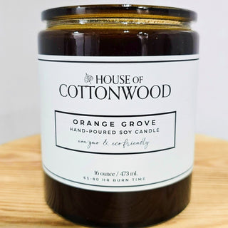 ORANGE GROVE HAND POURED SOY CANDLE 16oz