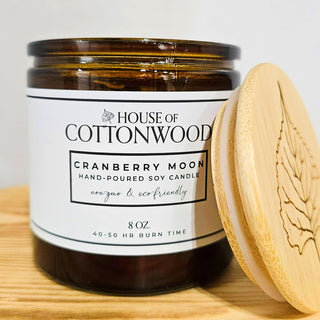 CRANBERRY MOON HAND POURED SOY CANDLE 8oz